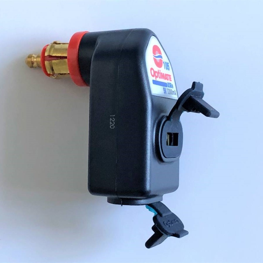  Hella plug - 2 ream USB socket conversion waterproof Opti Mate USB charger BMW R100RS R100GS R90S R1200GS RnineT