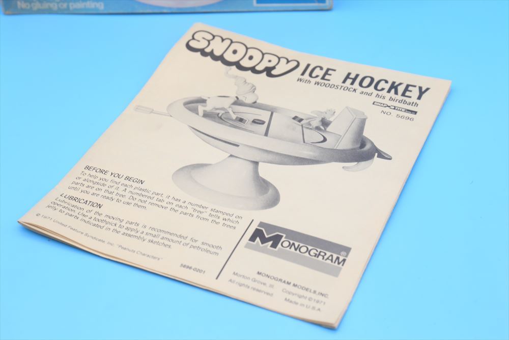 70s Monogram SNOPY ICE Hockey/ Snoopy хоккей / Vintage / Peanuts / с коробкой /172586354