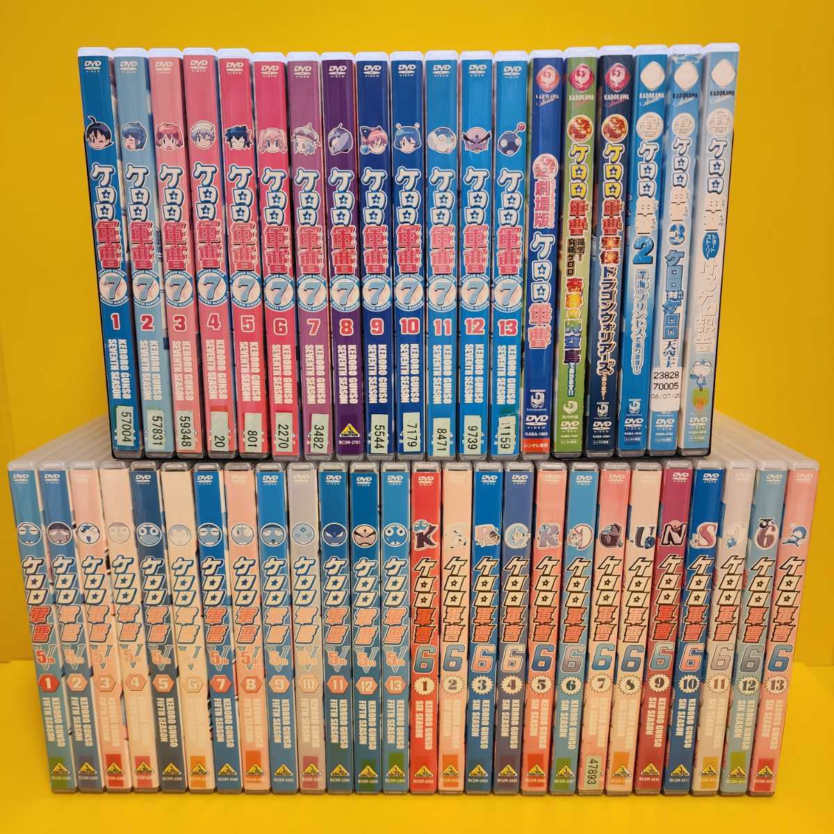 ※ケロロ軍曹 DVDシーズン1〜7 全91巻セット　劇場版6巻　全97巻