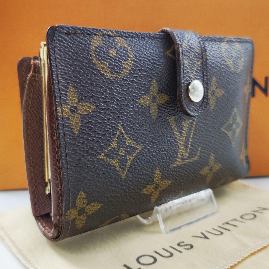 美品 ルイヴィトン Louis Vuitton ポルトフォイユ ヴィエノワ がま口 折財布 M61674 ビトン_画像1