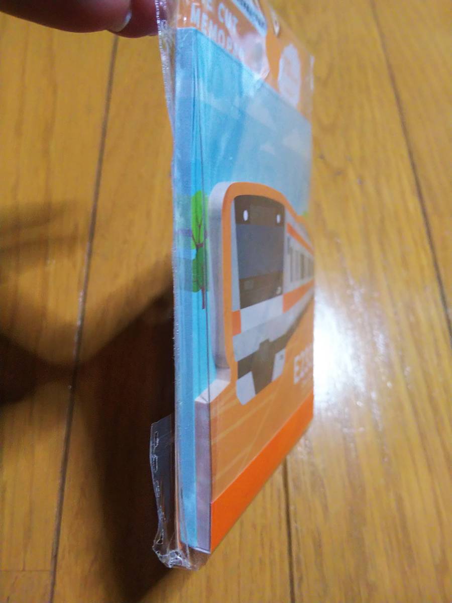 ダイカットメモパッド でんしゃ 電車 中央線 JR東日本商品化許諾済 新品_画像2