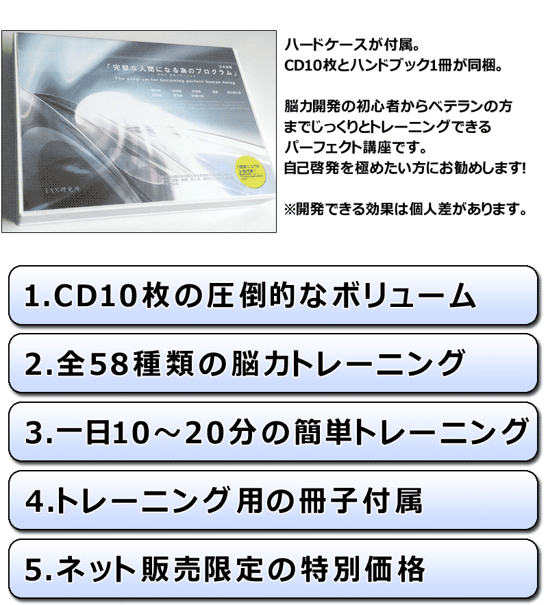 IAX研究所 自己啓発プログラム　CD10枚組　速読・記憶術・会話術・成功法・自己暗示・速聴_画像9