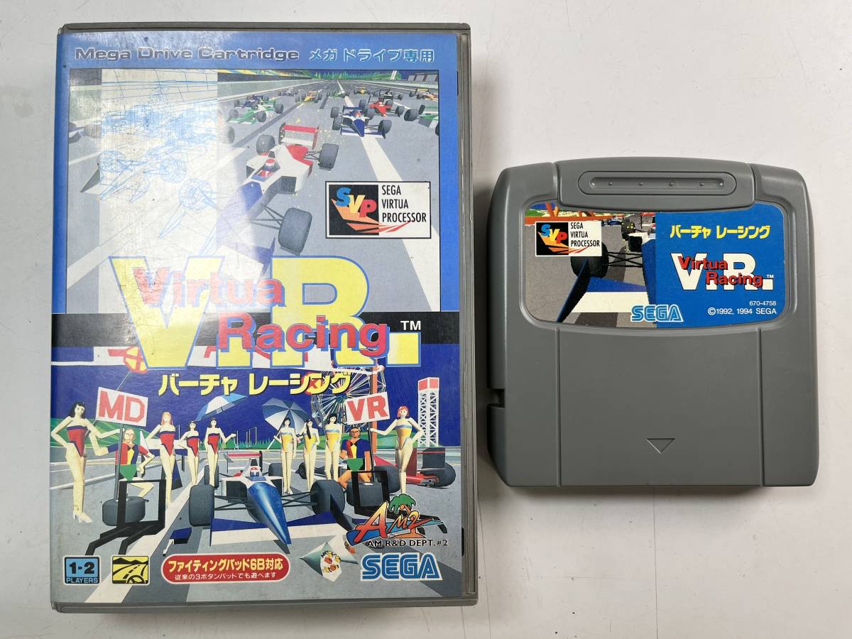 SEGA MEGA DRIVE 箱付き ソフト バーチャレーシング セガ メガドライブ
