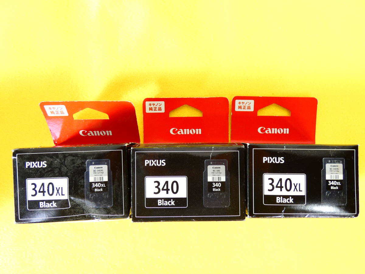 Canon キャノン 純正 インク BC-340 / BC-340XL / BC-341 /BC-341XL ブラック 3色カラー まとめ ※使用期限切れ @送料520円