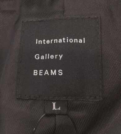 TK 新品 22年購入 52,800円 ビームス International Gallery BEAMS シープスキンレザー エンジニアジャケット L ブラック系_画像5