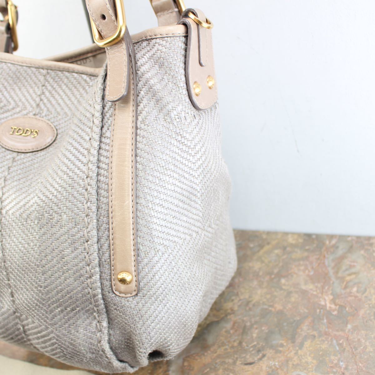TOD'S G-LINE LOGO DESIGN MESH 2WAY SHOULDER BAG MADE IN TOD'S G-LINE LOGO DESIGN MESH 2WAY SHOULDER BAG MADE IN