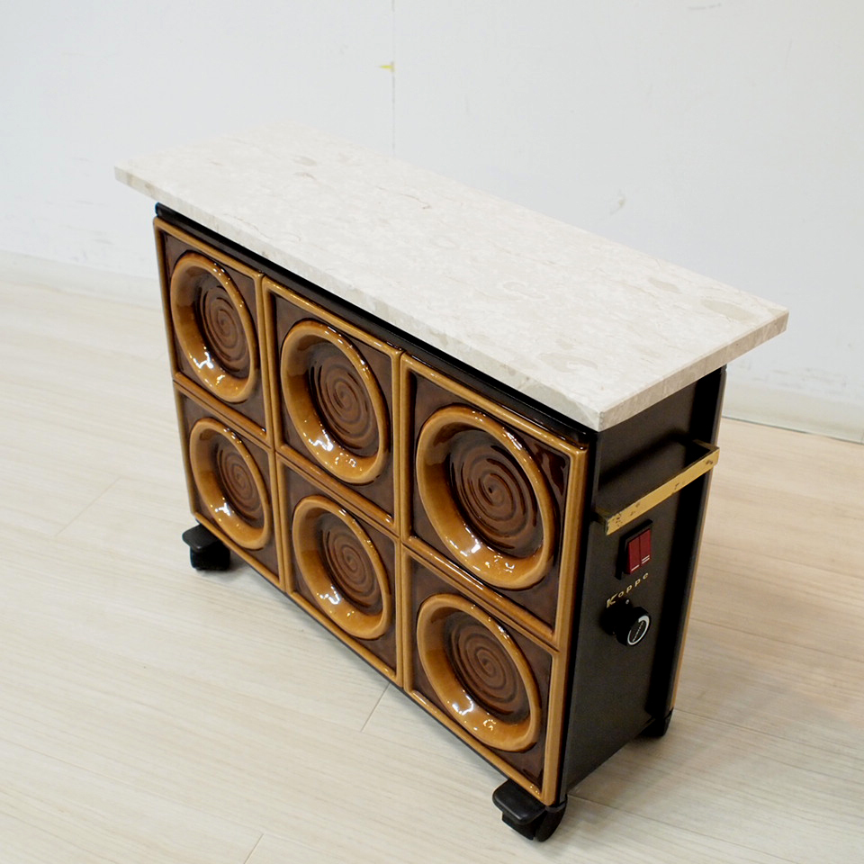  west Germany Koppe marble × tile heater electric stove heating search ) higashi ./ Northern Europe / Vintage / antique 