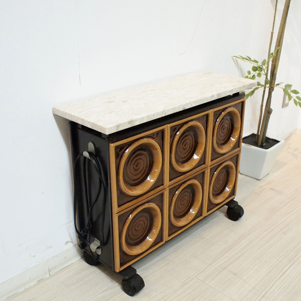  west Germany Koppe marble × tile heater electric stove heating search ) higashi ./ Northern Europe / Vintage / antique 