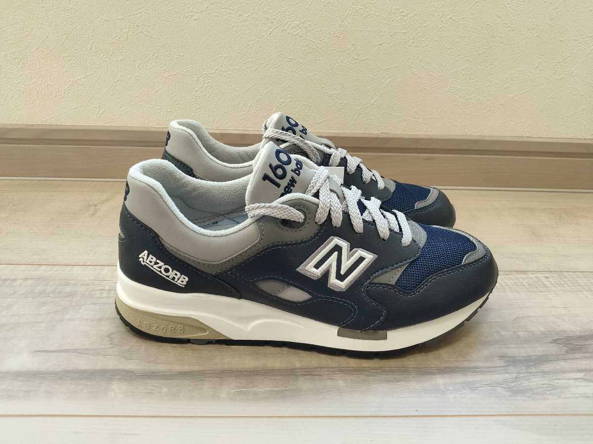 23cm 新品 NEW BALANCE ニューバランス CM1600LV 紺 ネイビー NAVY 検 990 1500 1700 2002_画像2