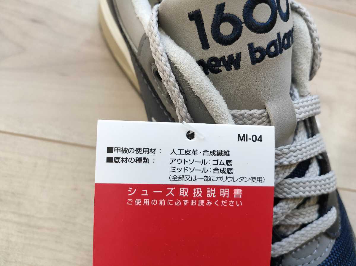 23cm 新品 NEW BALANCE ニューバランス CM1600LV 紺 ネイビー NAVY 検 990 1500 1700 2002_画像8