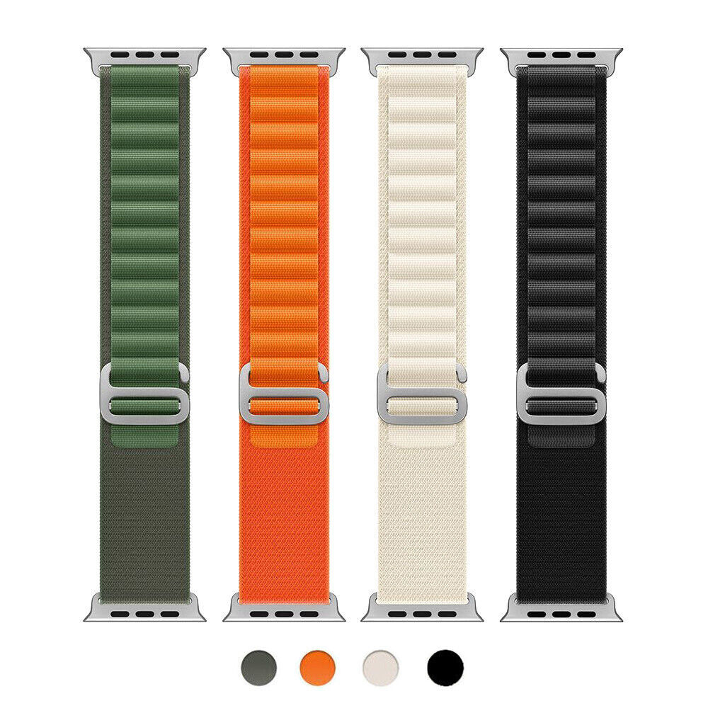 [ high quality ]Apple Watch 38mm 40mm 41mm 42mm 44mm 45mm 49mm correspondence band strap orange / white sport band Ultra