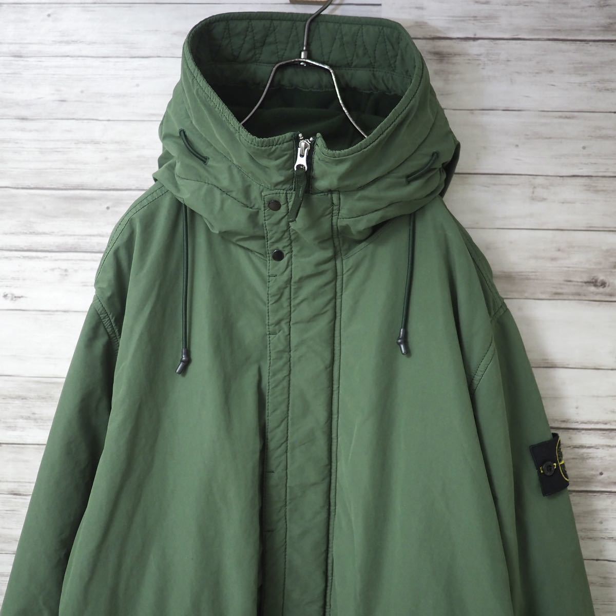 STONE ISLAND 22AW David Light-T/C with Micropile ストーンアイランド モッズコート フィッシュテールパーカー オリーブグリーン