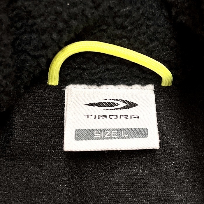 TIGORA ティゴラ L メンズ 中綿 パデッドジャケット パーカー ジップアップ 長袖 ポリ100% オレンジブラウン×イエロー×ブラック 茶系_画像3