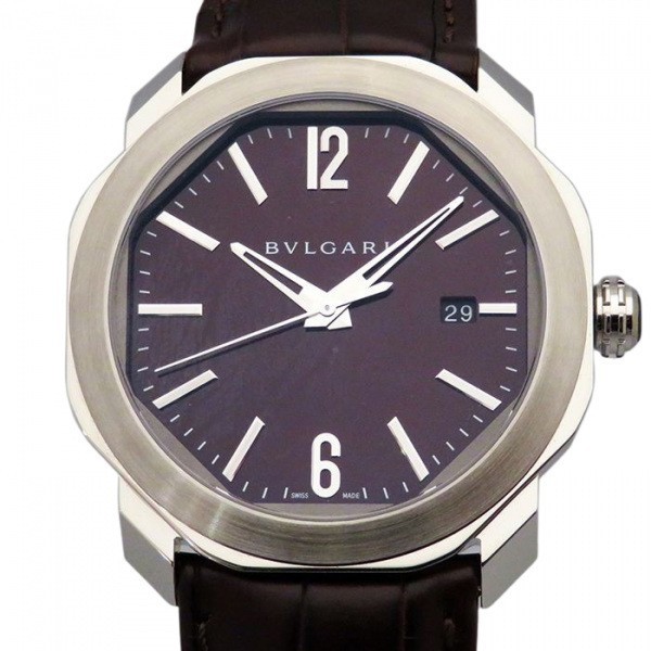 ブルガリ BVLGARI オクト ローマ OC41C1SLD ブラウン文字盤 新品 腕時計 メンズ