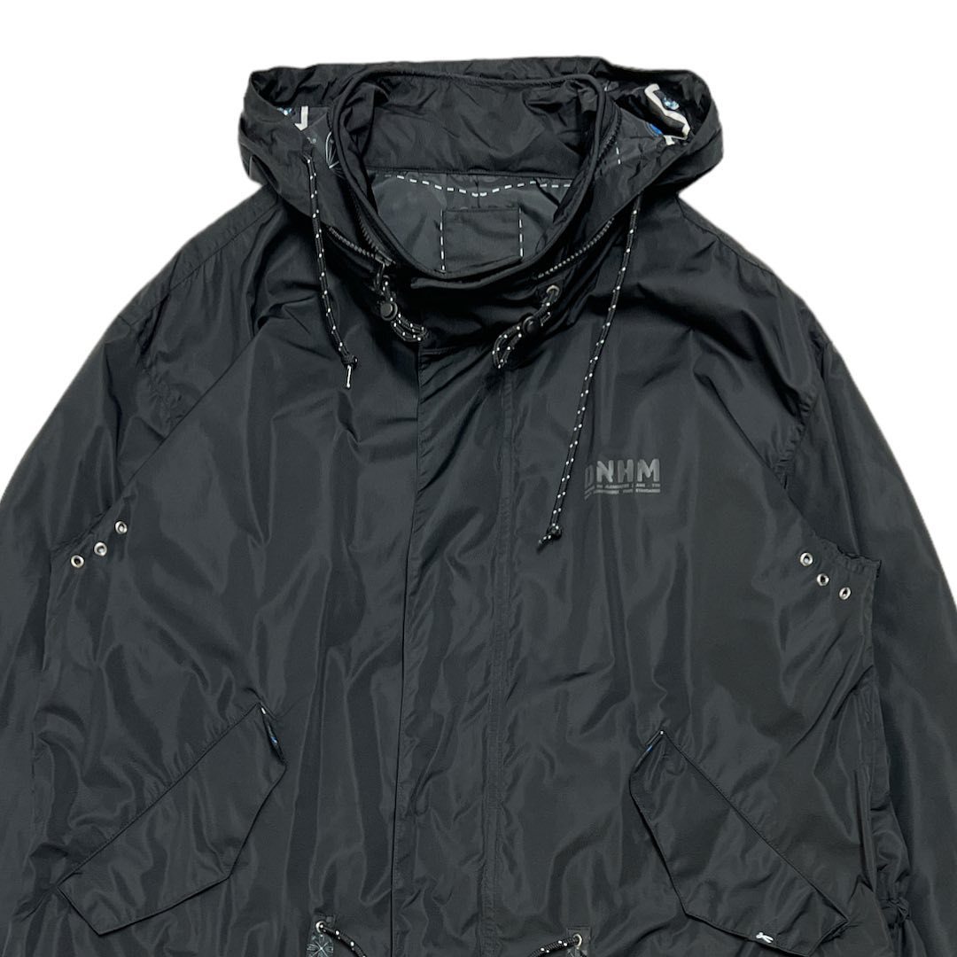 【2周年競りイベ1円スタート!!】DENHAM デンハム NYLON HOODED COAT ブラック サイズ:XLの画像3