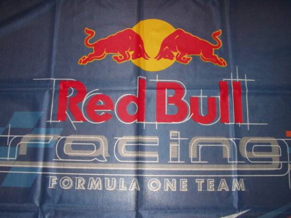 F1 レッドブルホンダ レーシング チーム ビッグ フラッグ 旗 大きさ約100㎝×150cm 新品 即決 最後の1枚！_画像2