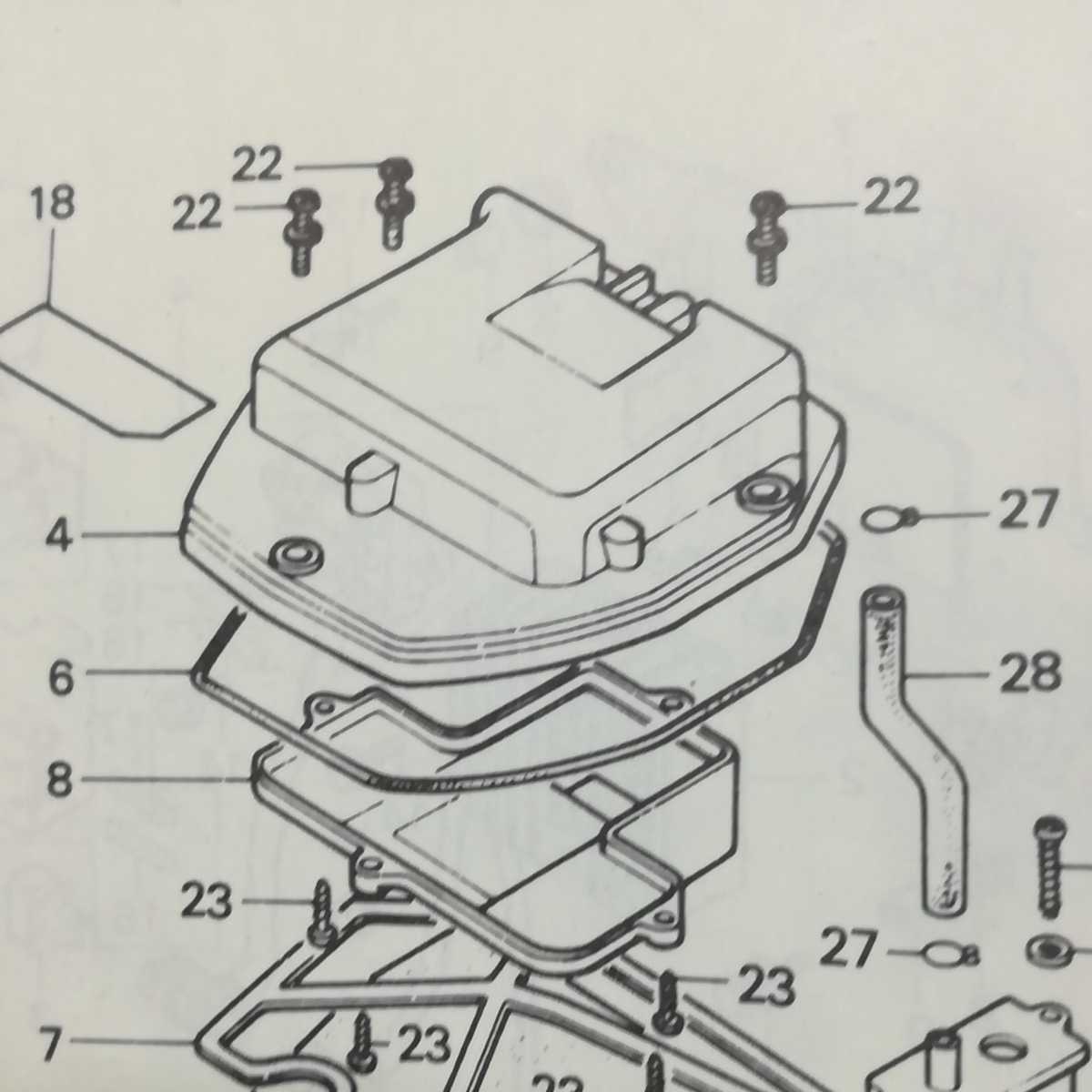 送料無料CB250T CB250N CB400TホークⅡ ホークⅢ エアーフイルターエレメント　カバーガスケット CB400N CB400D スーパーホークⅢR ホンダ _画像2