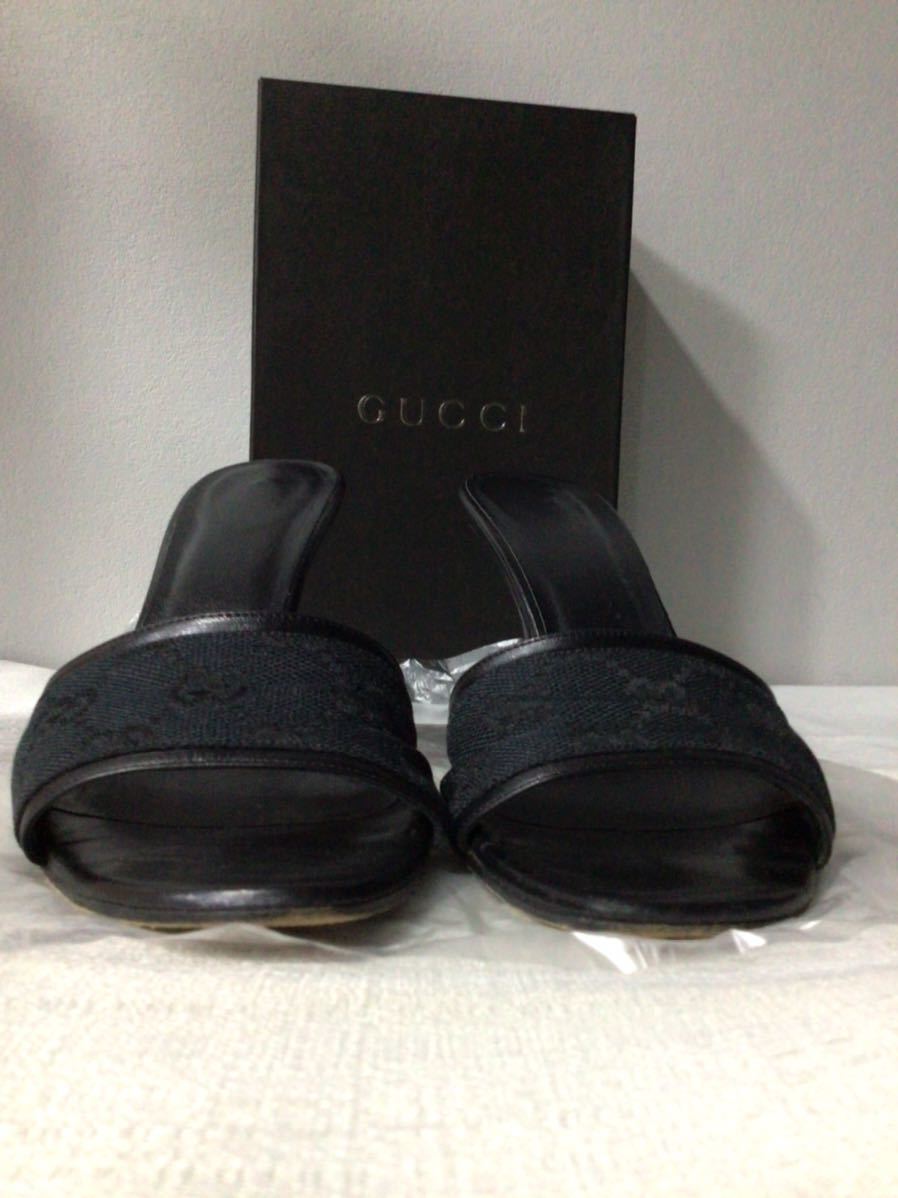 グッチGUCCI ロゴサンダルミュールレディース靴くつ仕事ビジネス_画像3