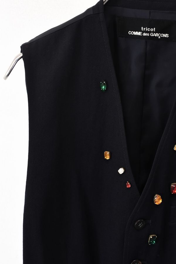 ☆高品質お手頃価格☆ tricot COMME des GARCONS フリンジベスト www.m