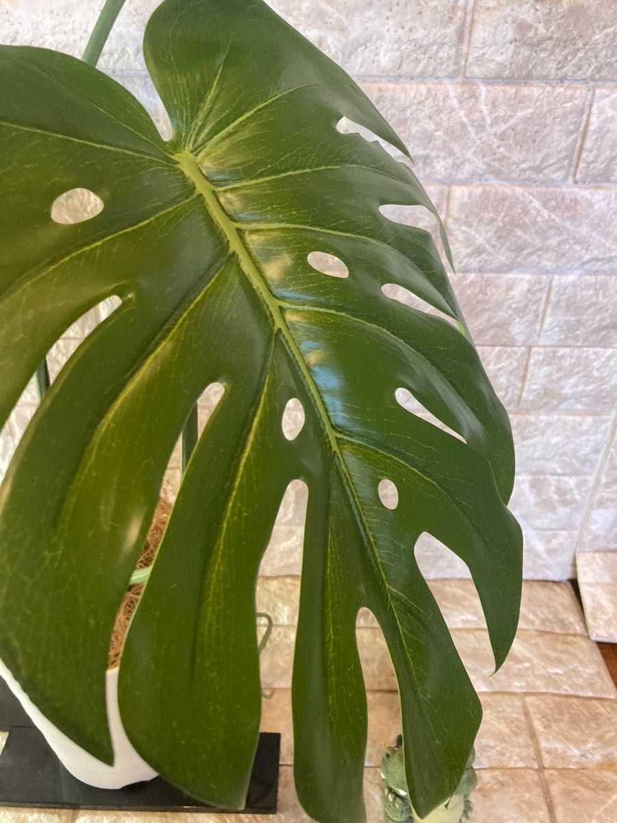 光触媒 人工観葉植物 ウォールグリーン フェイク フラワー モンステラ
