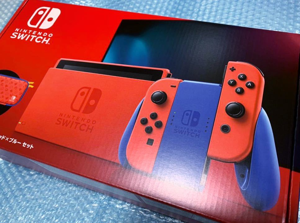 新品 [Nintendo Switch 本体 マリオレッド×ブルー セット ニンテンドー