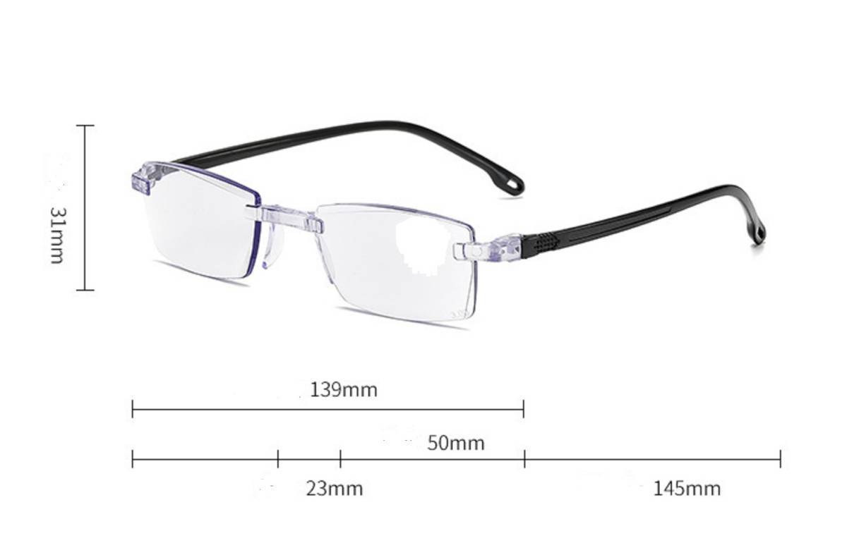 【2本組 +1.0】バラマキ用 老眼鏡 ブルーライトカット　耐破壊強靭仕様 Q_画像7