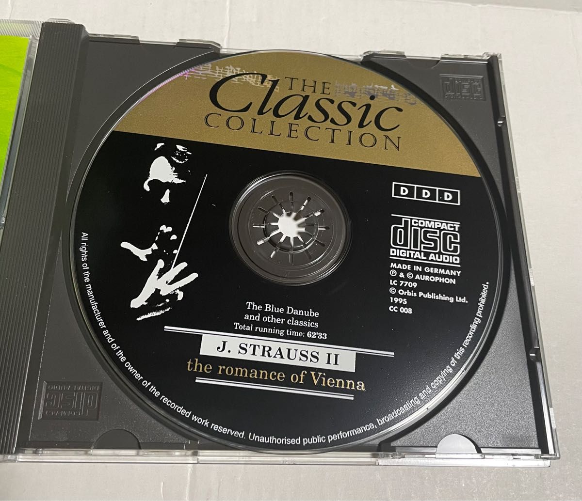 クラシックCD　THE ClassicCOLLECTION　8 ヨハン・シュトラウス2世　美しきウィーンの調べ　ディアゴスティーニ
