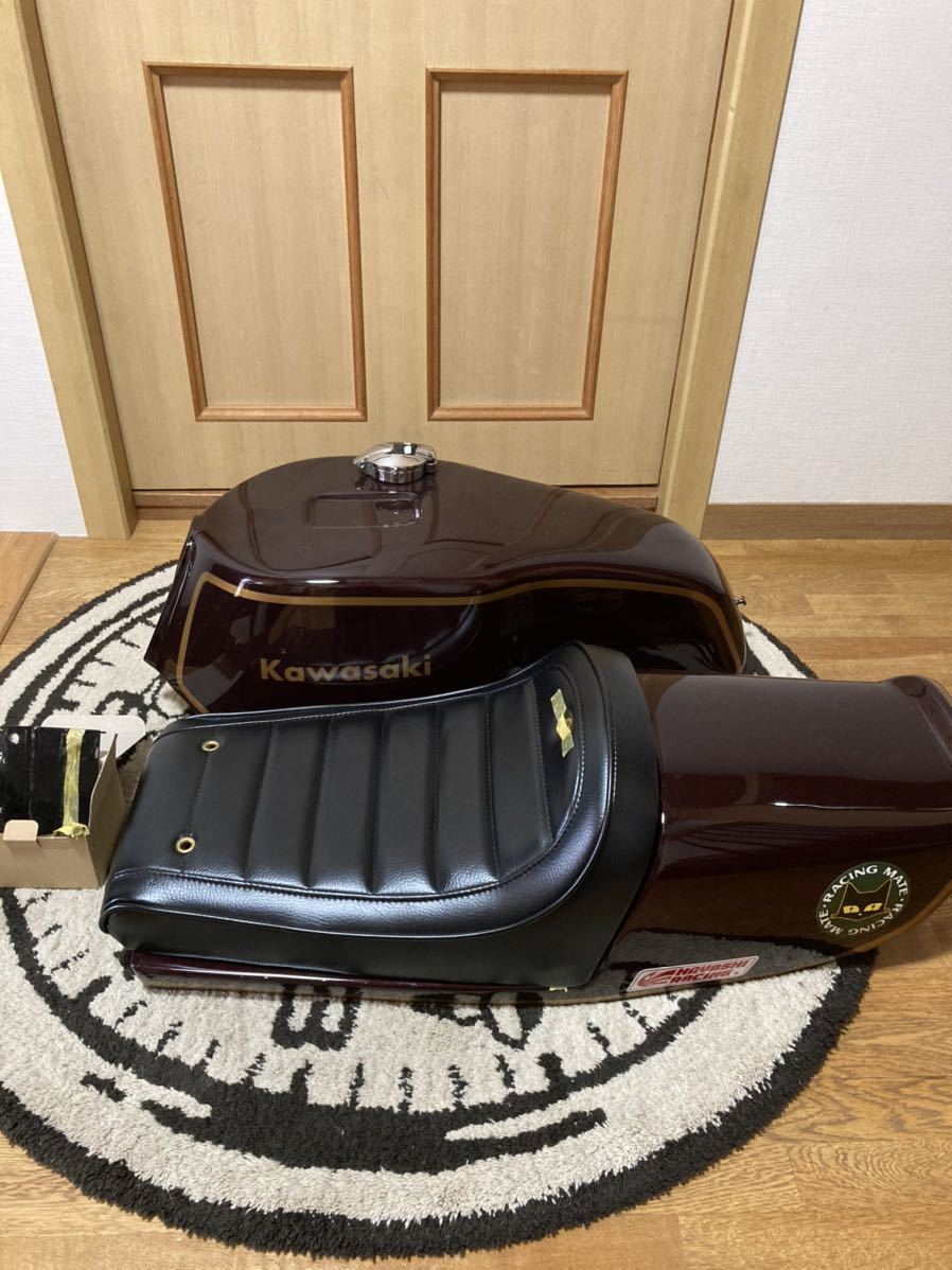 カワサキ z1 z2 kz シングルシート 美品 コミネ カフェ-