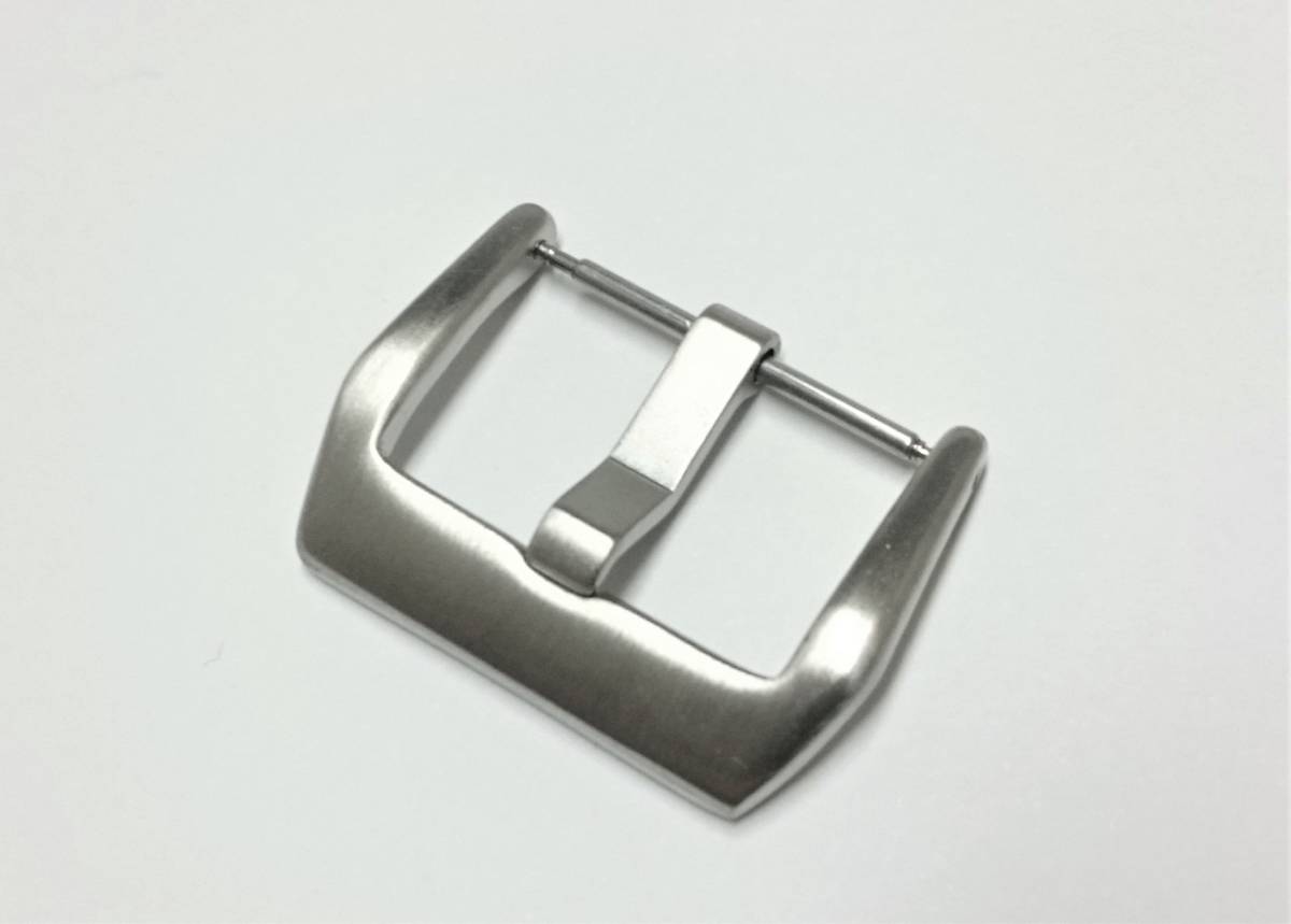 [24mm] clock belt for stainless steel buckle ⑦ hair line matted silver color tail pills SUS316L