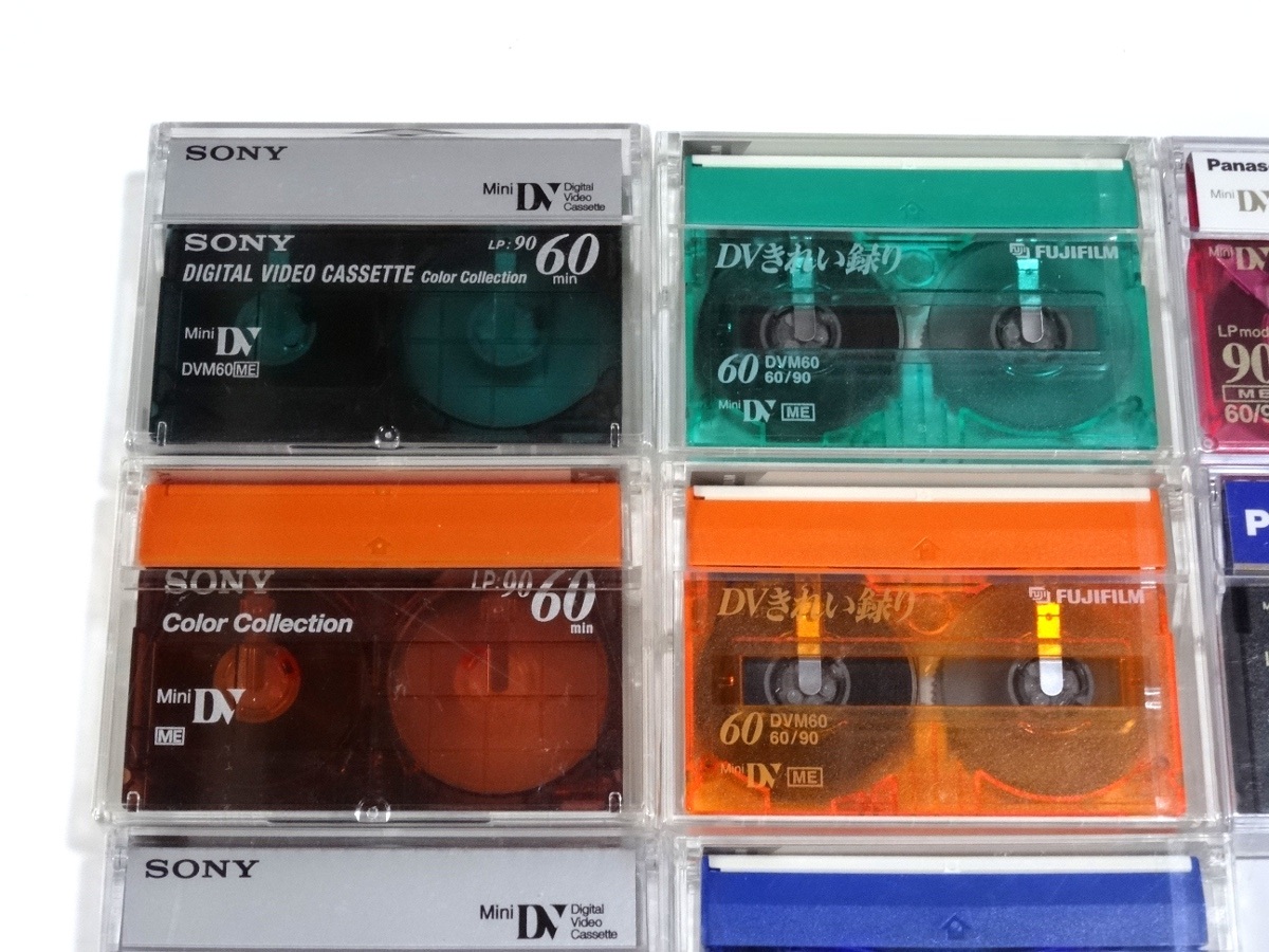 MiniDV カセット テープ SONY Panasonic FUJIFILM SP60 LP90 10個セット ミニDV テープ ソニー パナソニック フジフィルム_画像2