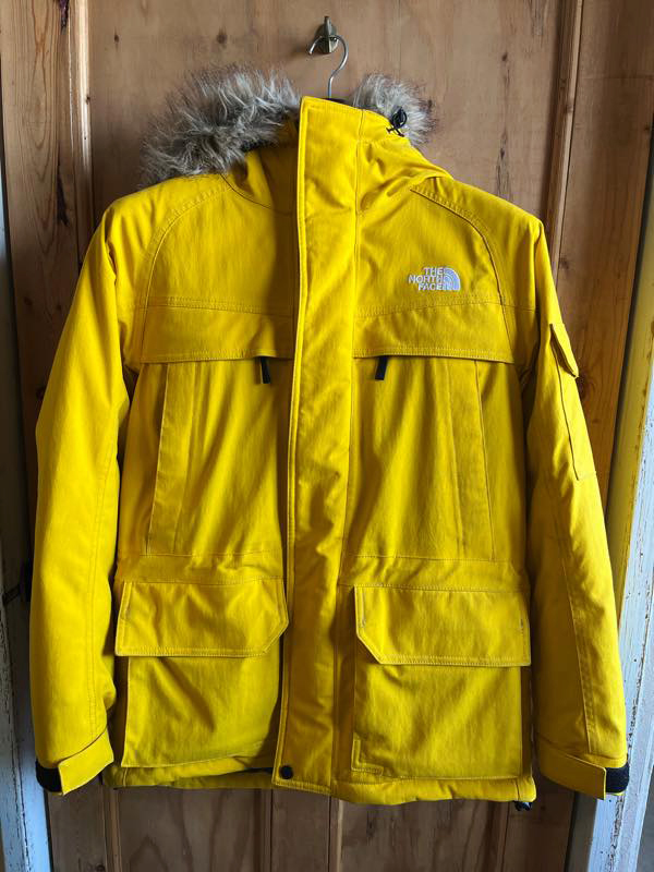 ☆THE NORTH FACE / ザノースフェイス McMurdo Parka ND91310 sizeS メンズ イエロー マクマードパーカー ダウンジャケット 古着 used☆