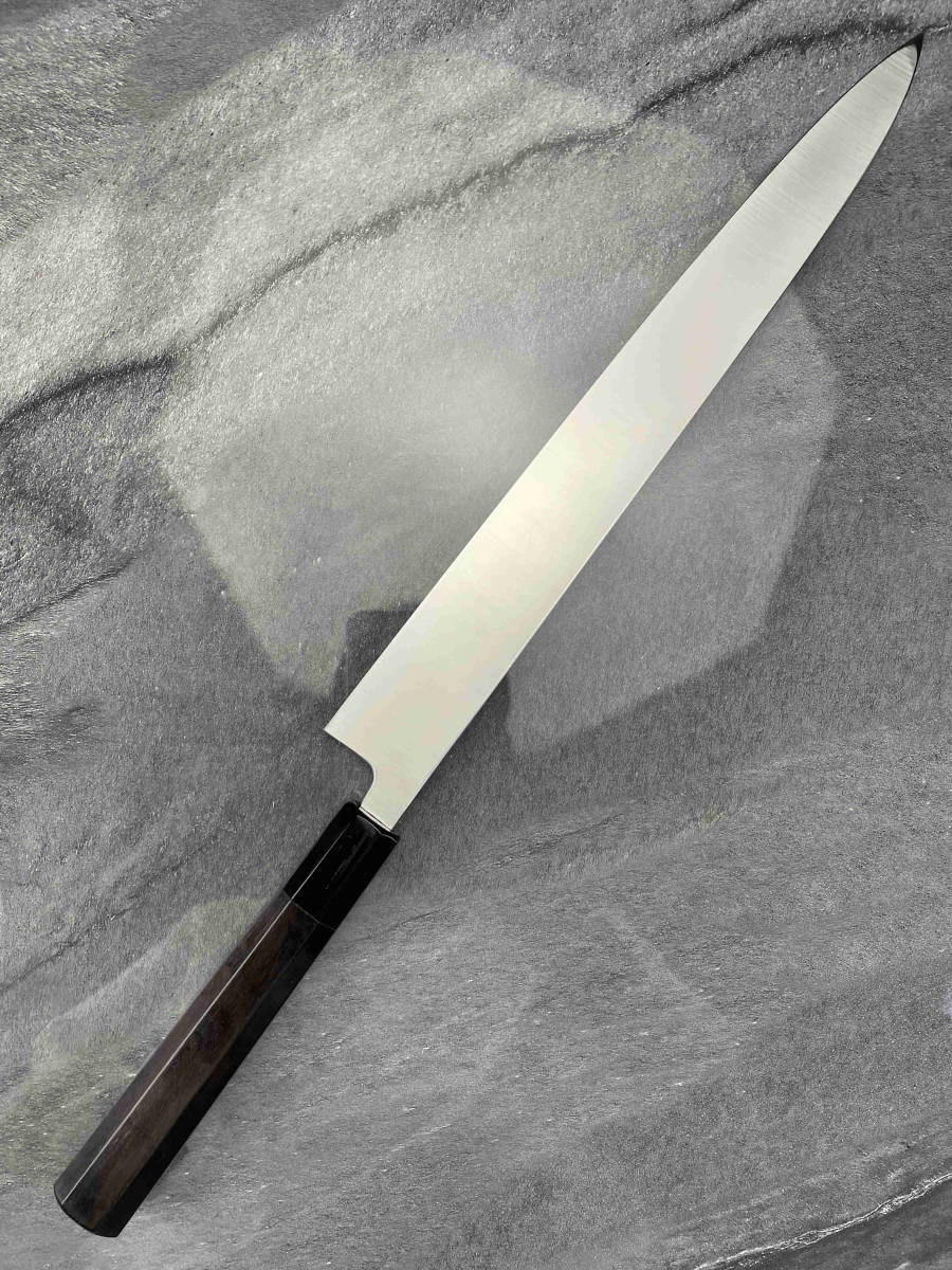 ヤフオク! - 非常に綺麗 新品 尺寸 柳刃包丁 V金10号 刺身包丁 真...