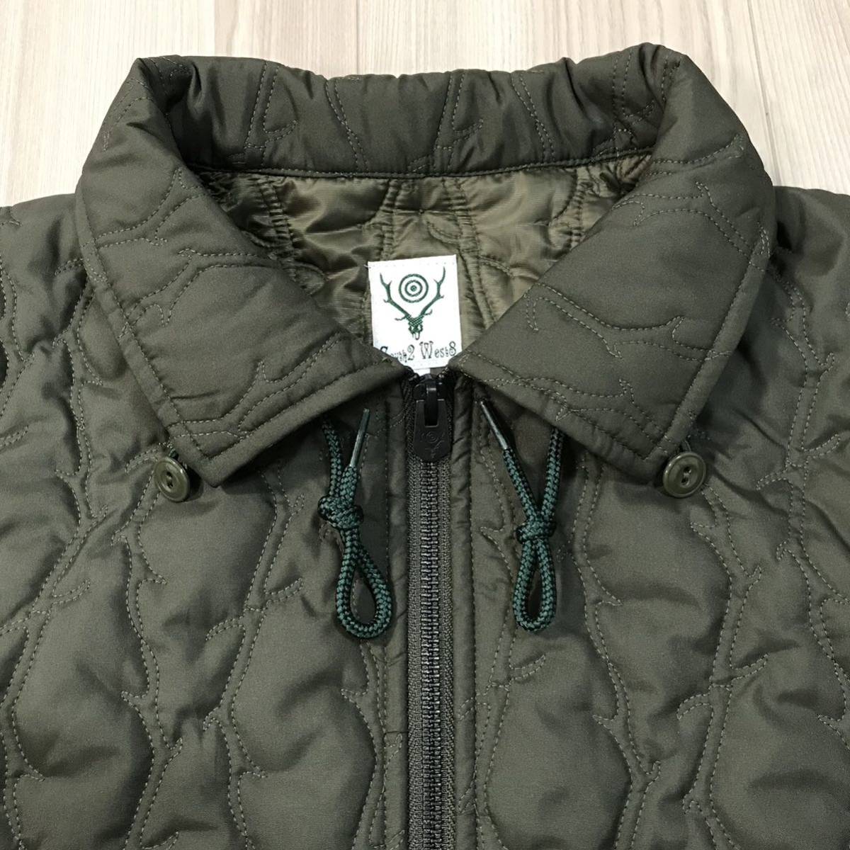  неиспользуемый South2 West8 S2W8 Quilted Jacket Deer Horn ...2 талия 8  QUILTING  ...  пиджак   блузон   ... ручка  ...  военный  