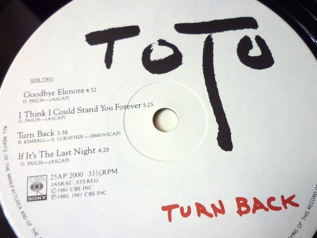 LP トト / ターン・バック / TOTO / TURN BACK 1981年 日本語解説 日本語英語歌詞 グッドバイエリノア レコード 美盤 ファン必見 定形外OK_画像7