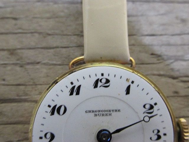 ジャンク レディース 腕時計 18k BUREN 15.01gの画像3