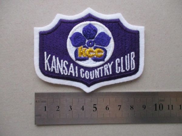 関西カントリークラブKANSAI COUNTRY CLUB刺繍ワッペン/東急KCCアップリケGOLFビンテージGC昭和レトロPATCH紋章ゴルフ V115_画像7