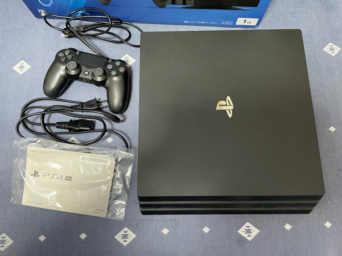 PS4 Pro 本体 セット 1TB ブラック SONY PlayStation4 CUH-7100B 動作