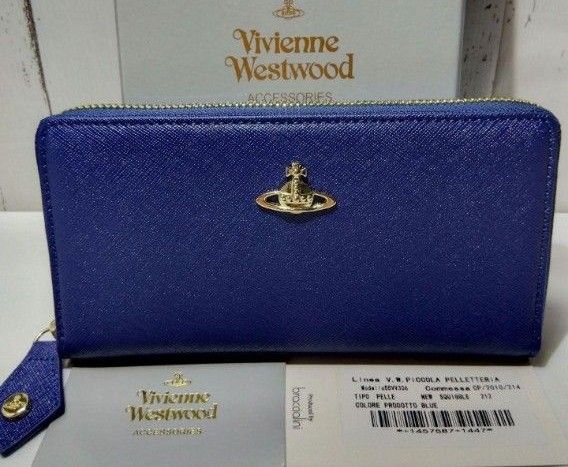 Vivienne Westwood 長財布 ブルー