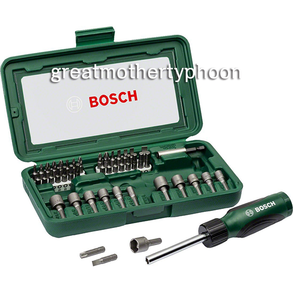 送料コミ追跡アリ◆新品◆ボッシュ ドリルビット46本セット★BOSCH ビットホルダー_画像1