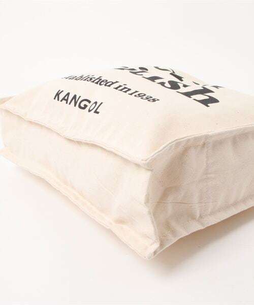 TE/KANGOL ( Kangol ) Logo принт большая сумка "теплый" белый KGSA-BG00239