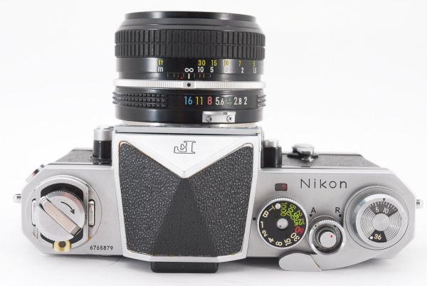 1722 ニコン Nikon F Eye Level + Nikkor 50mm f/2 フィルム 一眼レフ ...