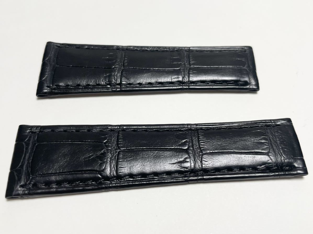 保存版】 未使用 純正 ロレックス クロコ 革ベルト 革バンド レザー