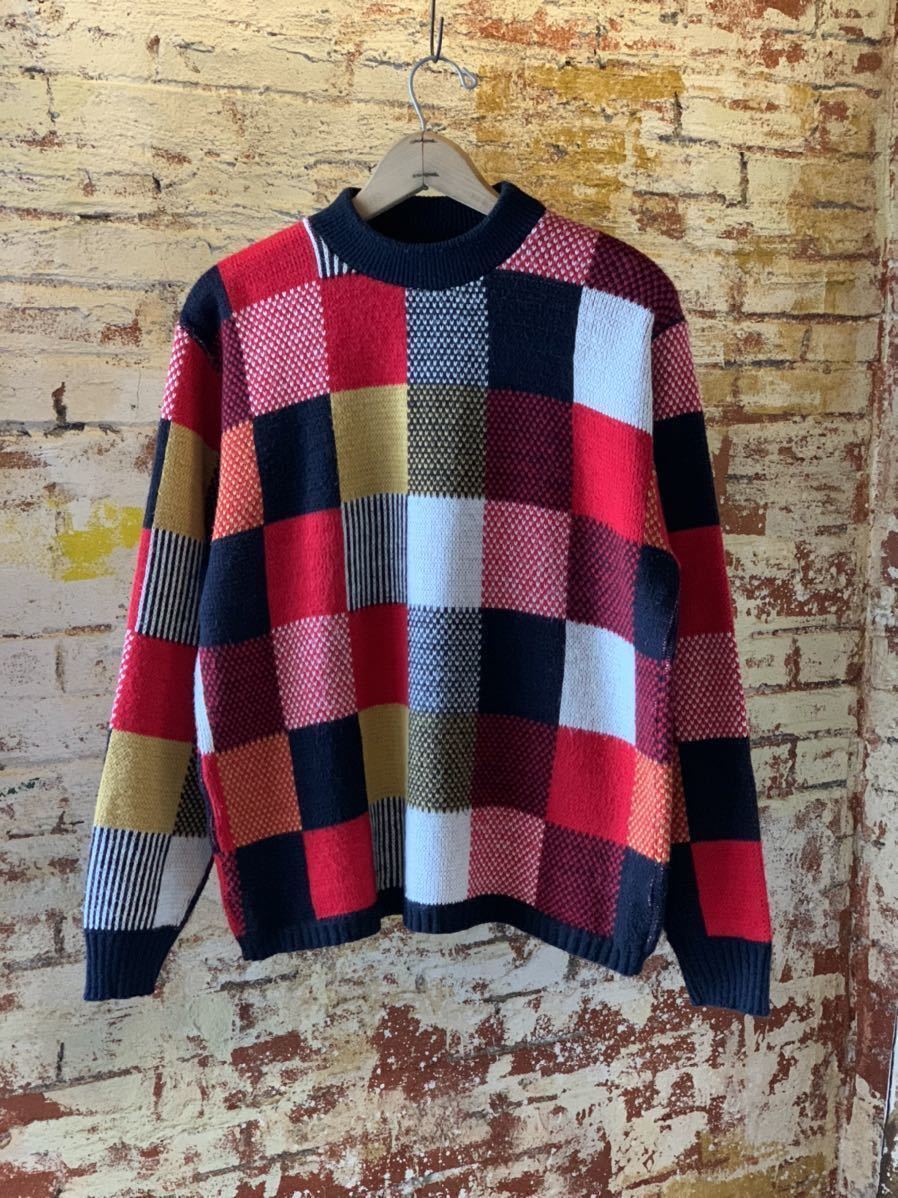 70s Fersild MULCH COLOR DESIGN SWEATER KNIT ヴィンテージ ビンテージ マルチカラー デザインセーター デザインニット 60s アメトラ