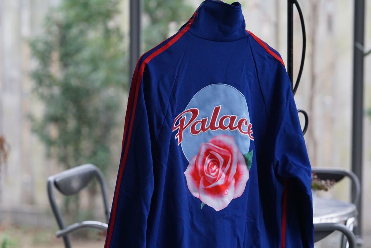 新品 palace skateboards Y-3 ジャージ XL トラックトップ パレス ワイスリー 刺繍 青 adidas yohji yamamoto ヨウジヤマモト 薔薇
