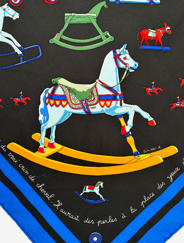 HERMES エルメス カレ 90 シルク ツイル スカーフ Raconte moi le