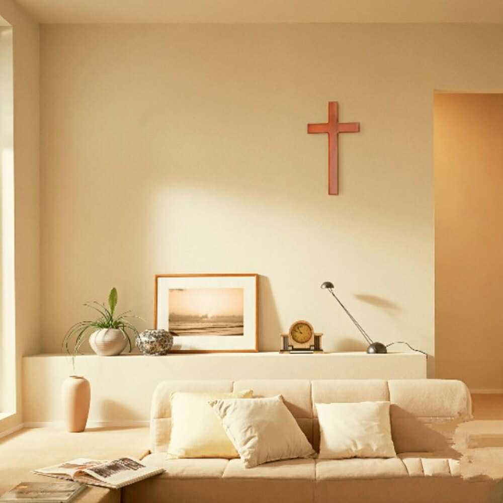 置物 十字架 クロス 木製 壁掛け キリスト オブジェ 置物