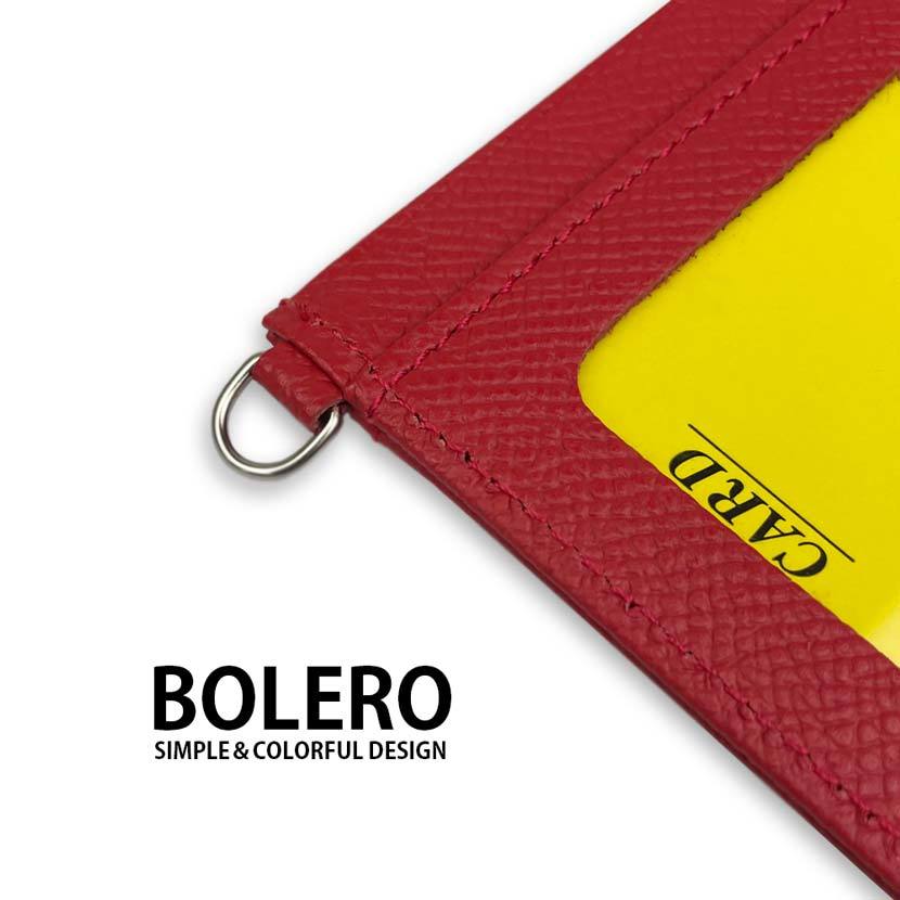 【全6色】BOLERO ボレロ 日本製 リアルレザー 定期入れ パスケース 横型 シンプル カラフル_画像8