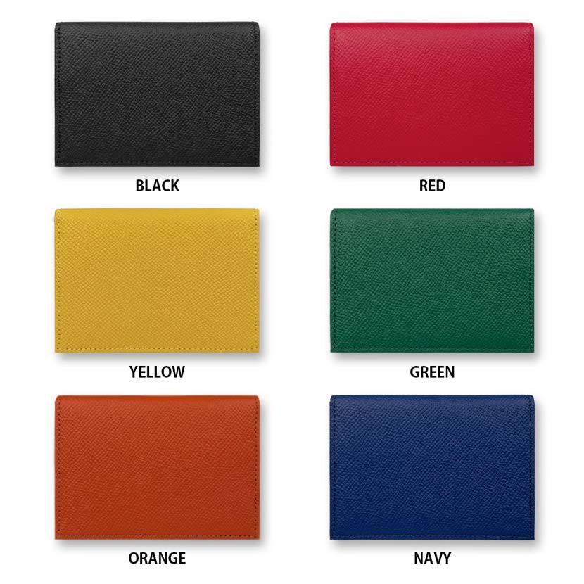 [ all 6 color ]BOLERO bolero made in Japan real leather middle bela attaching ticket holder pass case card-case thin type 