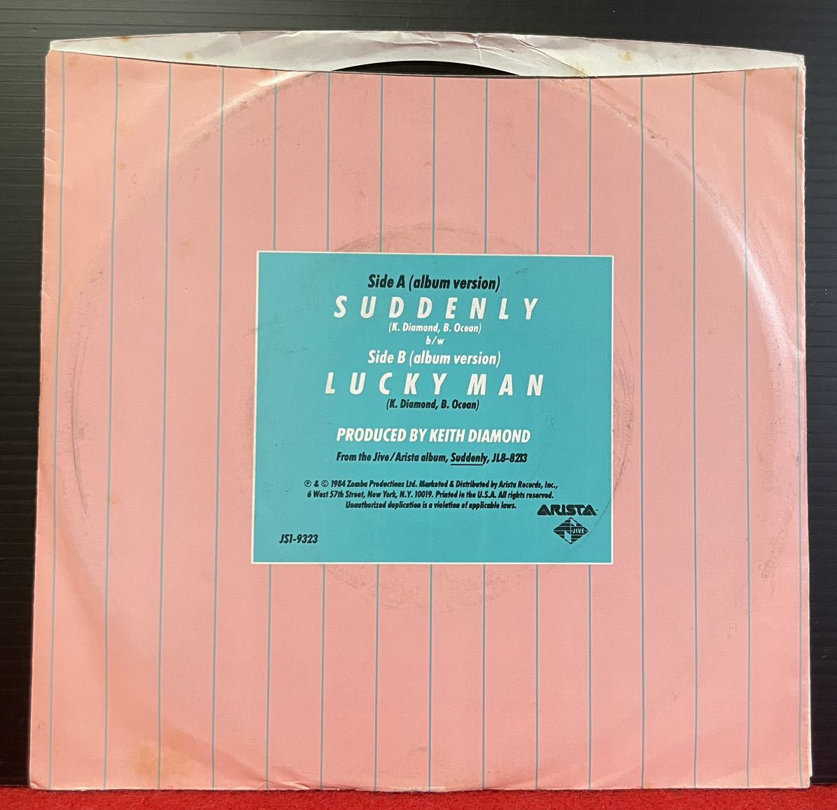 EP US盤 Billy Ocean / Suddenly 7inch盤 その他にもプロモーション盤 レア盤 人気レコード 多数出品。_画像5