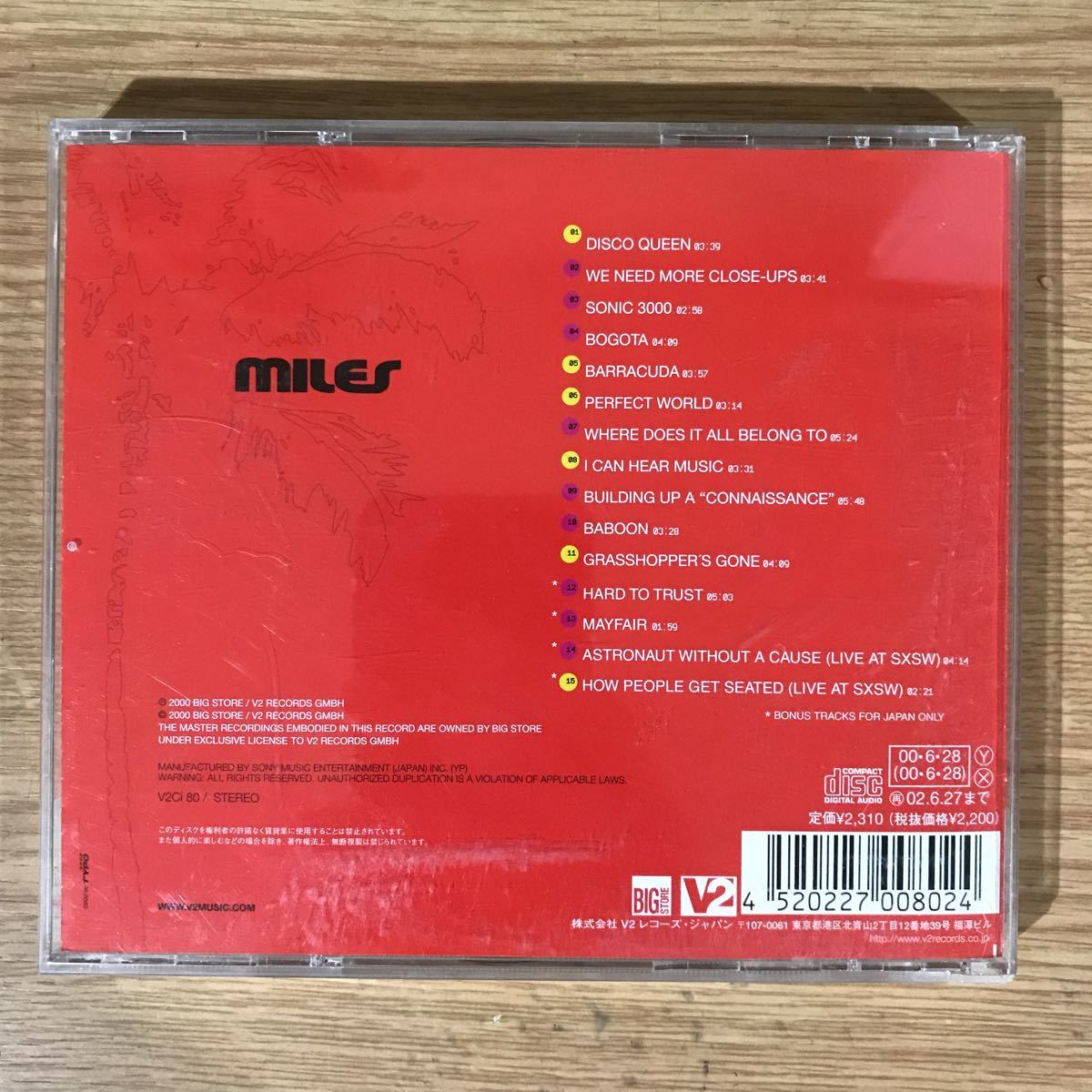 【即決】D326 中古CD100円 MILES マイルス_画像2